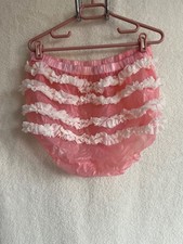 Soft Pink PVC Frilly Plastic