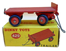 Dinky Toys 429 Trailer – Vintage Red Diecast – Original Meccano Box – 1950s Farm