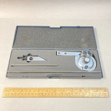 Universal Bevel Protractor Vernier w/ 5 7/8" & 11 3/4" Blade w/ Case