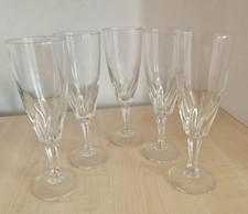 Vintage Set Of 5 Fluted