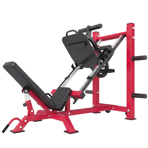 Red leg press machine - press,