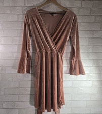 Divided Velvet Dress Rose Pink