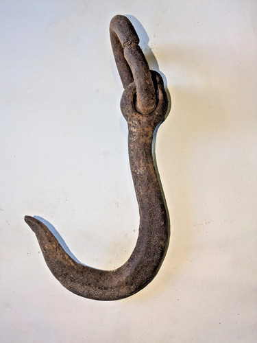 Antique iron hook - antique, and