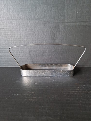 White metal condiment holder - white,