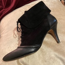 ZARA  Black Leather Suede