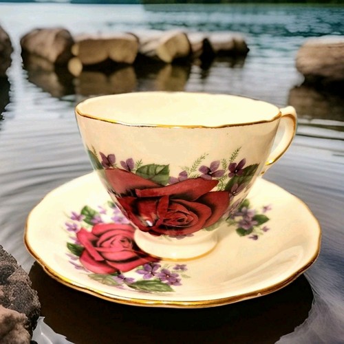 Royal vale tea cup saucer - vale,