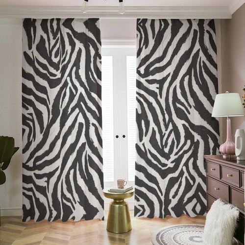 Zebra blackout curtains - zebra,