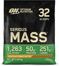 Optimum Nutrition Serious Mass, Chocolate Peanut Butter, 16 Servings, 5.45 kg