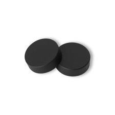 Pair Matt Black Cover Caps for