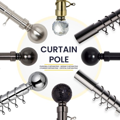 28mm extendable metal - extendable, curtain
