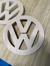 2 x VW 6mm Ply Logo Badge