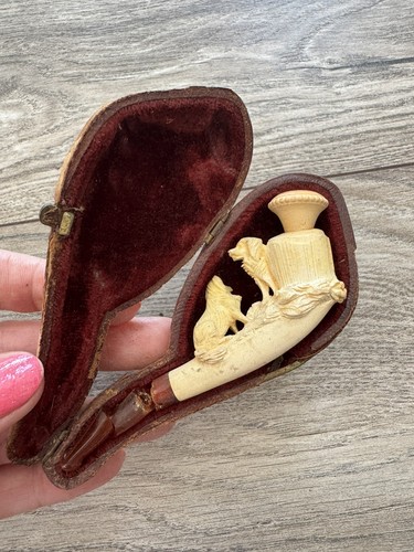 Meerschaum pipe cheroot - cheroot, holder