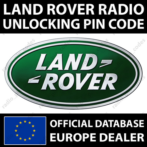 Land rover radio pin - land, code