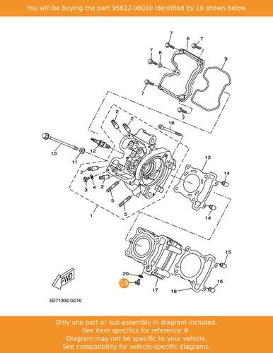 Yamaha bolt flange - bolt,,