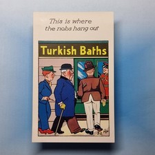 Comic Postcard C1965 Turkish Baths Conceirge Monocle Cigarette Holder Le Ray