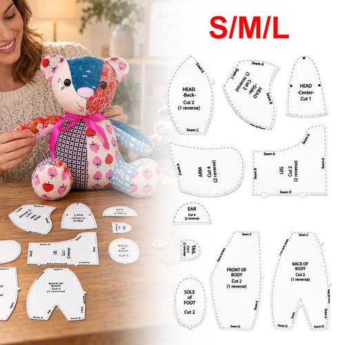 Memory bear template ruler - memory,