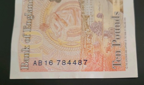 Polymer ten pound note - pound,