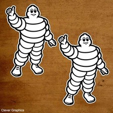 Michelin Man Thumb Up Classic Stickers x2 with FREE POSTAGE.
