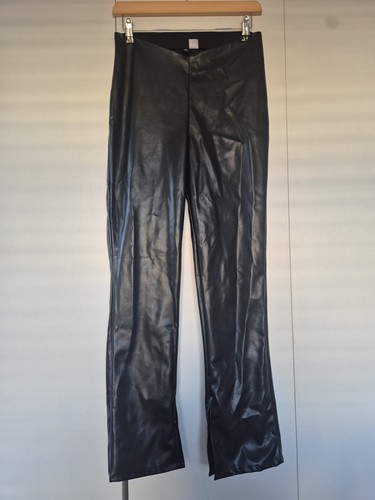 Black faux leather - black,