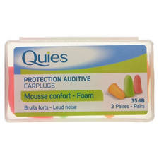 Quies Foam Earplugs - 35db (3 Pairs)