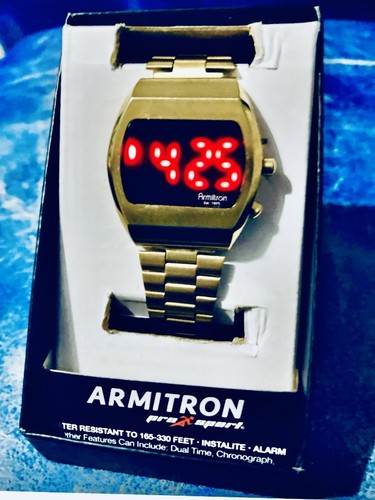 Vintage gold led - digital, watch