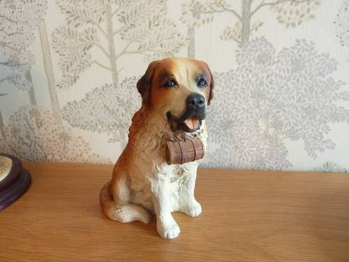 Ceramic bernard dog with - st,
