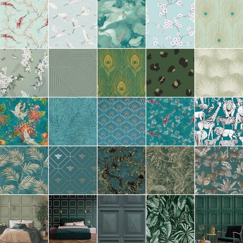 Green wallpaper sage teal - green,
