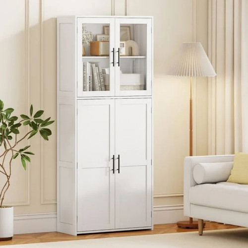 Large kitchen cupboard white - kitchen,