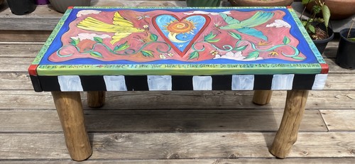 Rectangular sticks bench - rectangular,