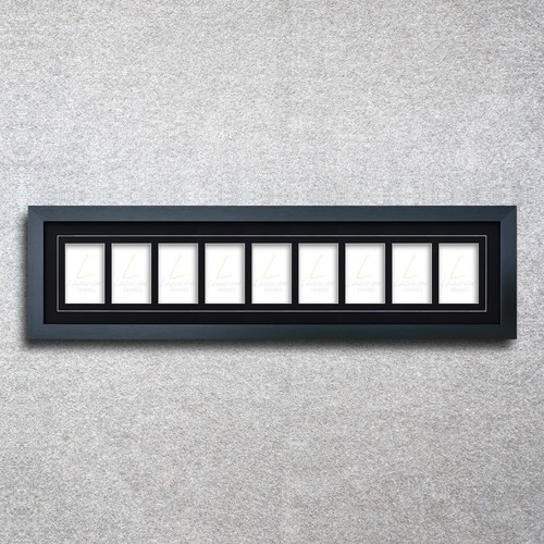 Picture frame apertures for - frame,, 9