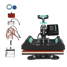 8 in 1 Digital Heat Press Machine 38 x 38cm t shirt Transfer Sublimation Printer