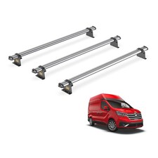 Renault Trafic Roof Rack for 2014+ High Roof Models 3x Roof Bars Van Guard Trade