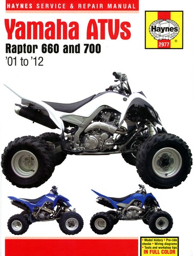 Repair manual yamaha raptor - repair,