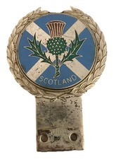 J.R. Gaunt Car Badge Scotland 1960s Free Shipping!