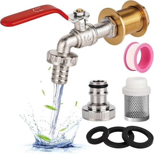 Garden tap with - tap, kit