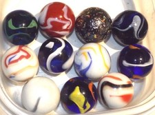 COLLECTORS GIANT SHOOTER MARBLES 1¼" 35mm  ASSORTED COLOURS * YOU CHOOSE COLOURS