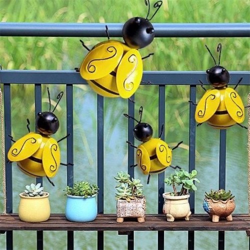 4pcs metal bumble bee - 3d,