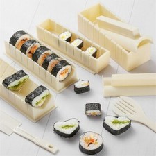 3PCS DIY Sushi Maker Making Kit Rice Roller Mold Set for Beginners Kitchen Tool.