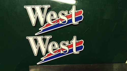 West decals motorcycle - west,