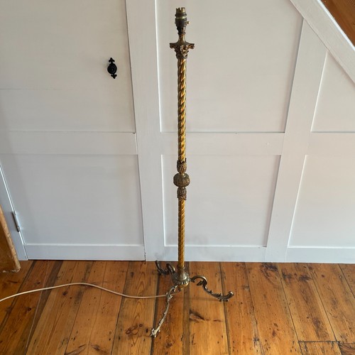 Antique brass metal gold floor - antique,