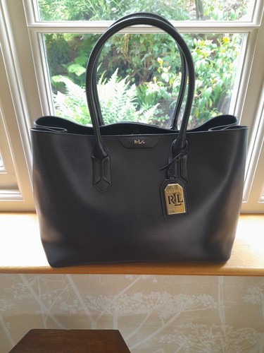 Ralph lauren black leather - lauren,