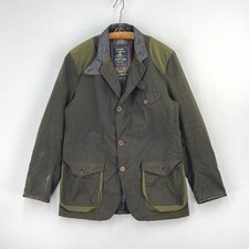 Barbour Dept B Beacon Sports Wax Jacket Mens Medium Green Bond Skyfall Coat