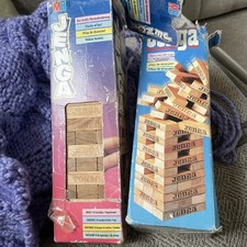 TWO Jenga Wooden Block Tower