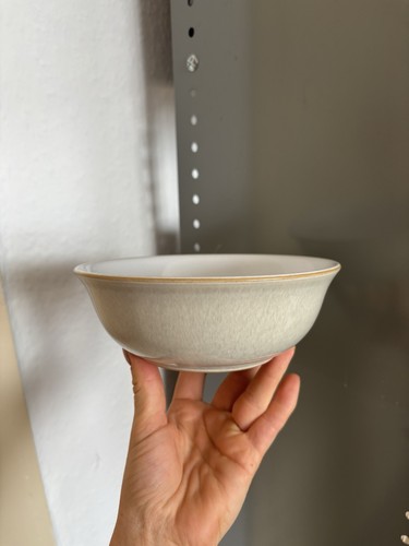 Denby linen cereal bowl - denby, 16cm