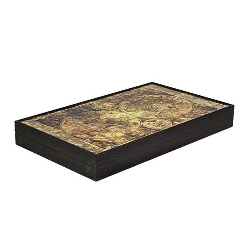 Wooden trendy atlas design - trendy,