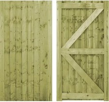 6FT Featheredge Garden Gate Wooden Pressure Treated Garden Gate only 41 inch 105
