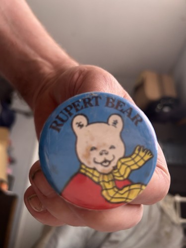 Rupert the bear badge - the,