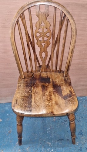 Vintage wheelback wooden - wheelback,
