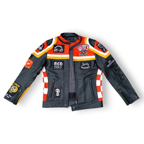 Mens vintage biker leather - biker,