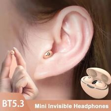 UK NEW Mini Earbuds Invisible Sleep Headphone Bluetooth 5.3 Earphones Wireless